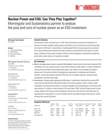 nuclear power and esg
