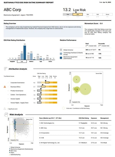 sample report