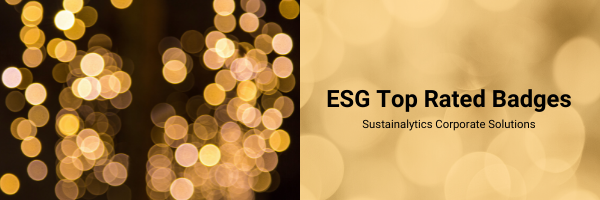 ESG Top Rated Badges - Sustainalytics' Corporate Solutions