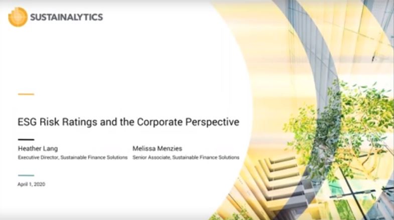 esg rr and corporate perspective